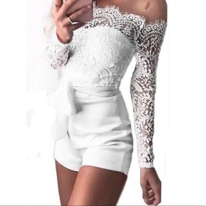 • White Lace Romper •